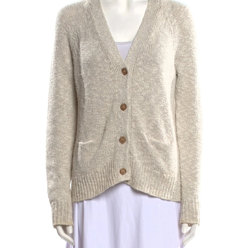 Jenni Kayne Beige Button-Up‎ Cardigan